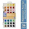 Artist’s Loft 36 Color Fundamental Watercolor Pan Set with Paint Brush – Watercolor Set for B... | Amazon (US)
