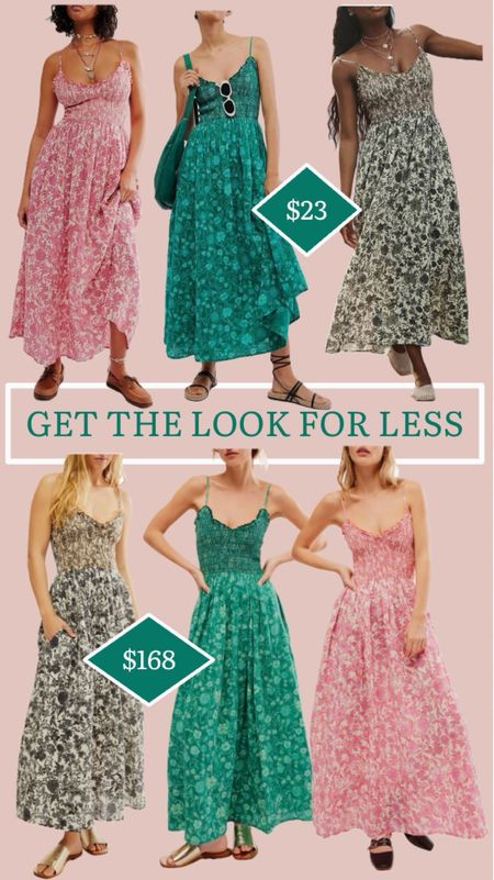 Get the Look for Less! Love a good dupe, and these Amazon dresses look so much like the Free People option. Smocked top with a flowy skirt, perfect summer dress! 
……………
amazon fashion amazon find amazon dress dress under $25 dress under $50 summer wedding guest dress summer outfit summer look summer dress green dress smocked dress halter dress strappy dress floral dress pink dress black dress black and white dress casual dress travel dress nordstrom dress free people dupe free people dress free people look for less  beach dress resort dress resort outfit resort look beach look mom dress flattering dress plus size dress maxi dress midi dress dress with sandals anthropologie dupe nordstrom find nordstrom new arrivals amazon new arrivals amazon under $25

#LTKWedding #LTKFindsUnder50 #LTKxNSale