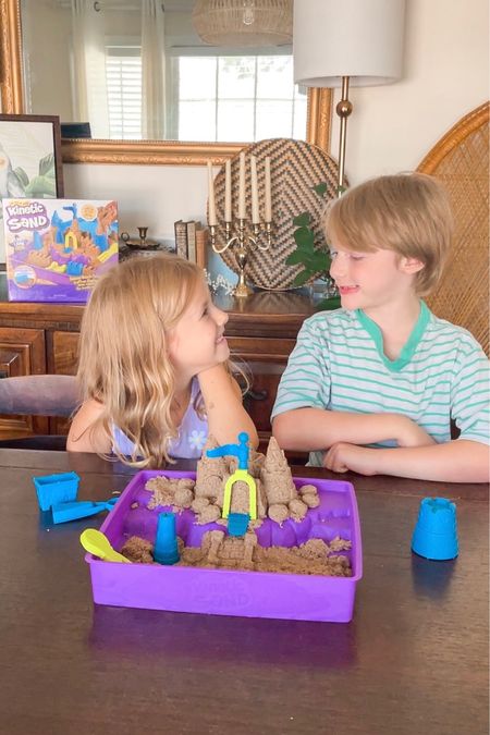 As a parent, I love this kinetic sand Sandcastle playset. 10/10 👌🏼 Not only does it come with plenty of soft moldable sand, it comes with 9 molds and tools that kids can use to decorate or build with. And it also comes with its own storage case. 👏🏼🙌🏼 I love when kids activity kids come with a case and are easy to clean up. My kids are entertained with this castle building playset for at least an hour and they create all kinds of builds. A great purchase & gift! Amazing find for parents, teachers, grandparents and caregivers👏🏼 

Target is having a deal. Buy one get one 50% off kids activity sets. 

#LTKkids #LTKfamily #LTKGiftGuide