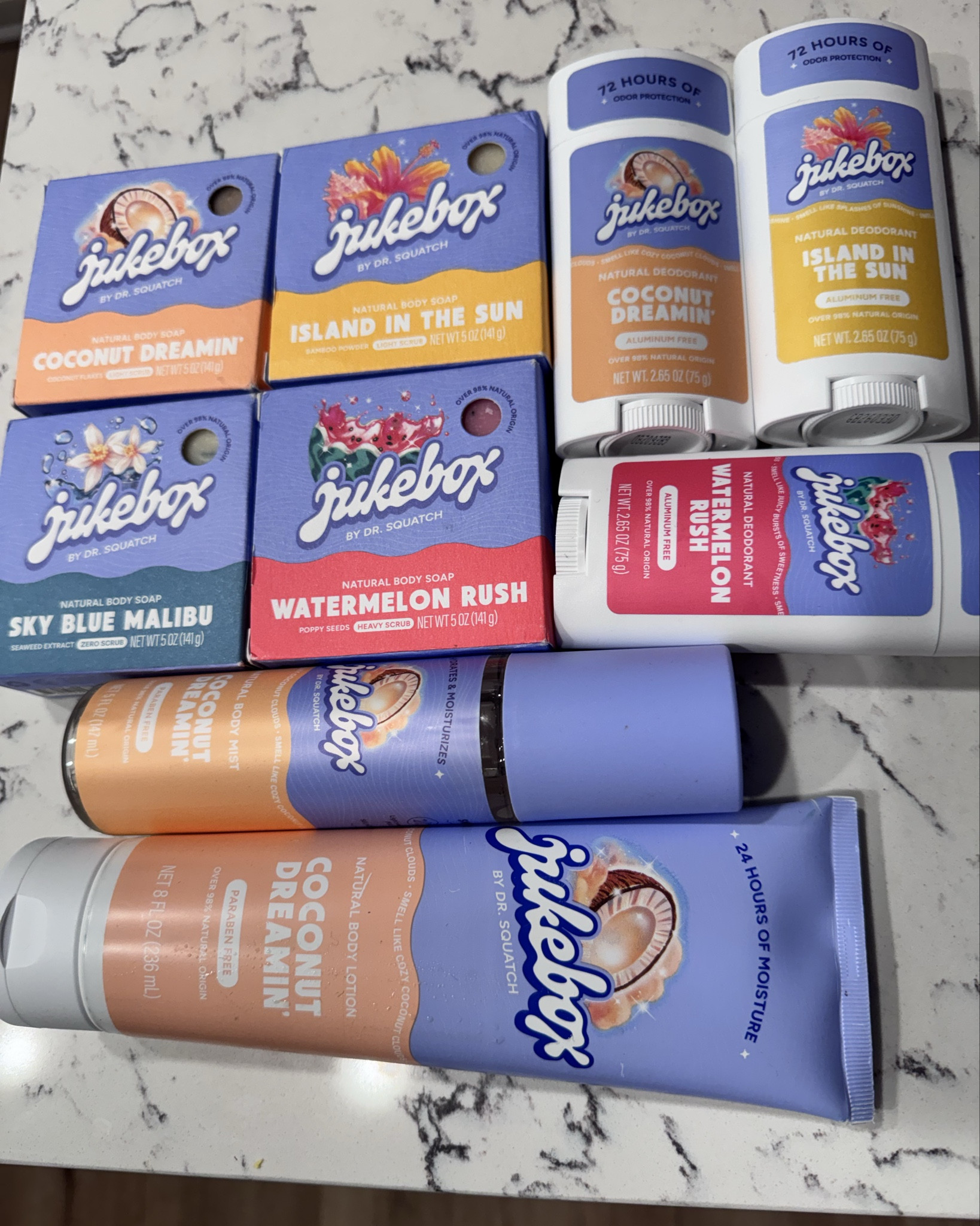 Thank you Jukebox for sending me these!  I had already been eyeing them in Walmart!!!  They smell so good my fav is coconut!!