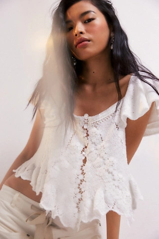 Lace Party Sweater | Free People (Global - UK&FR Excluded)