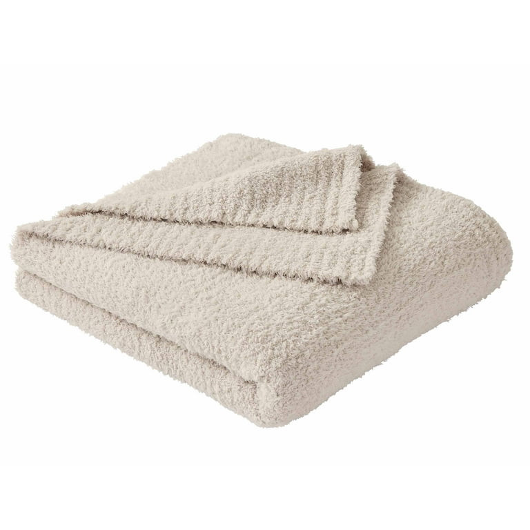 Better Homes and Gardens Beige Cozy Knit Throw, 50" x 72" | Walmart (US)