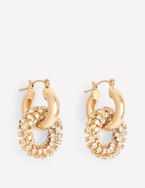 Sparkle Jewel Hoops | Boden (US)