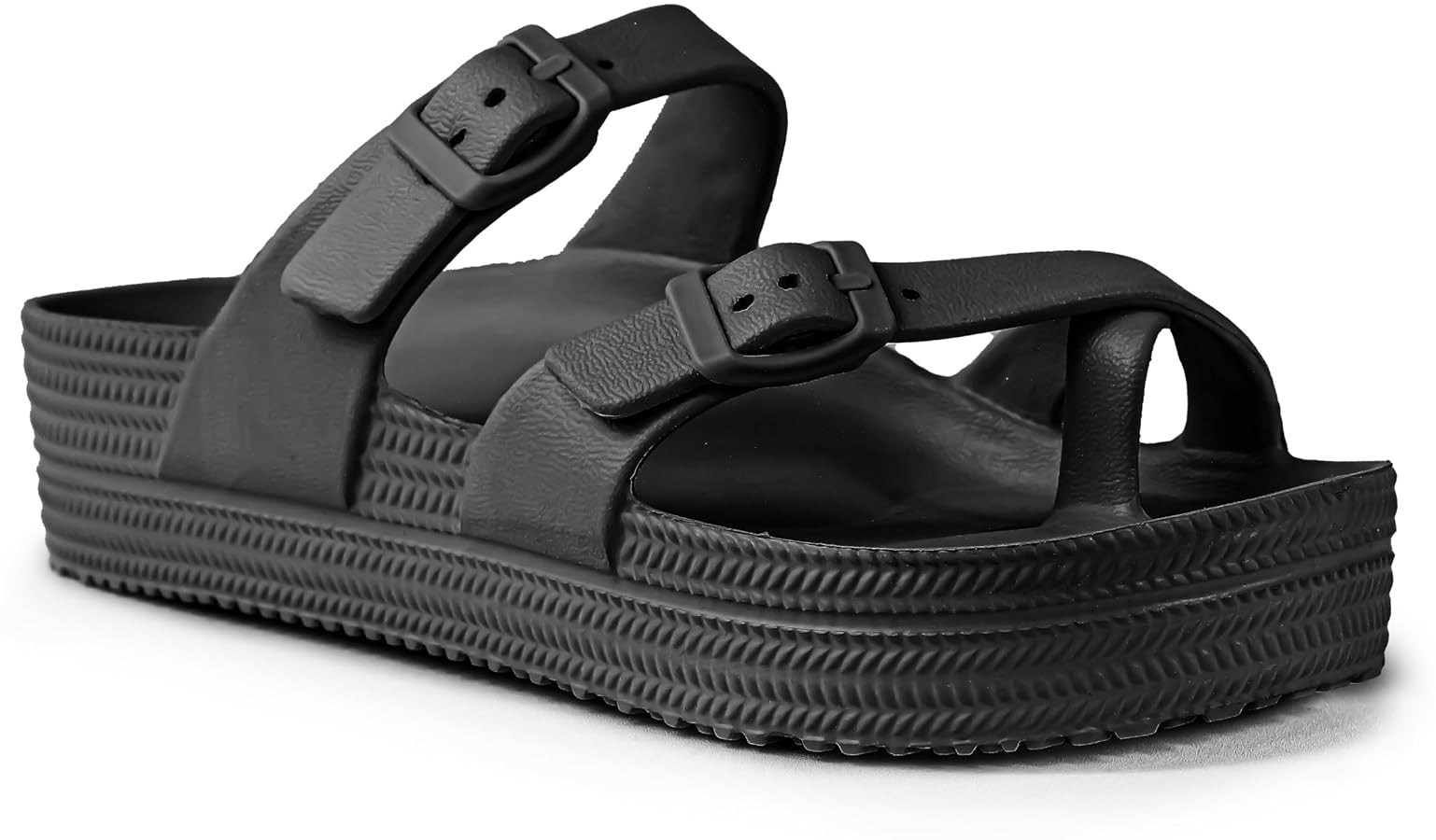 CAMVAVSR Womens Sandals with Arch Support - Comfortable Adjustable Buckles Beach Slides - Lightwe... | Amazon (US)