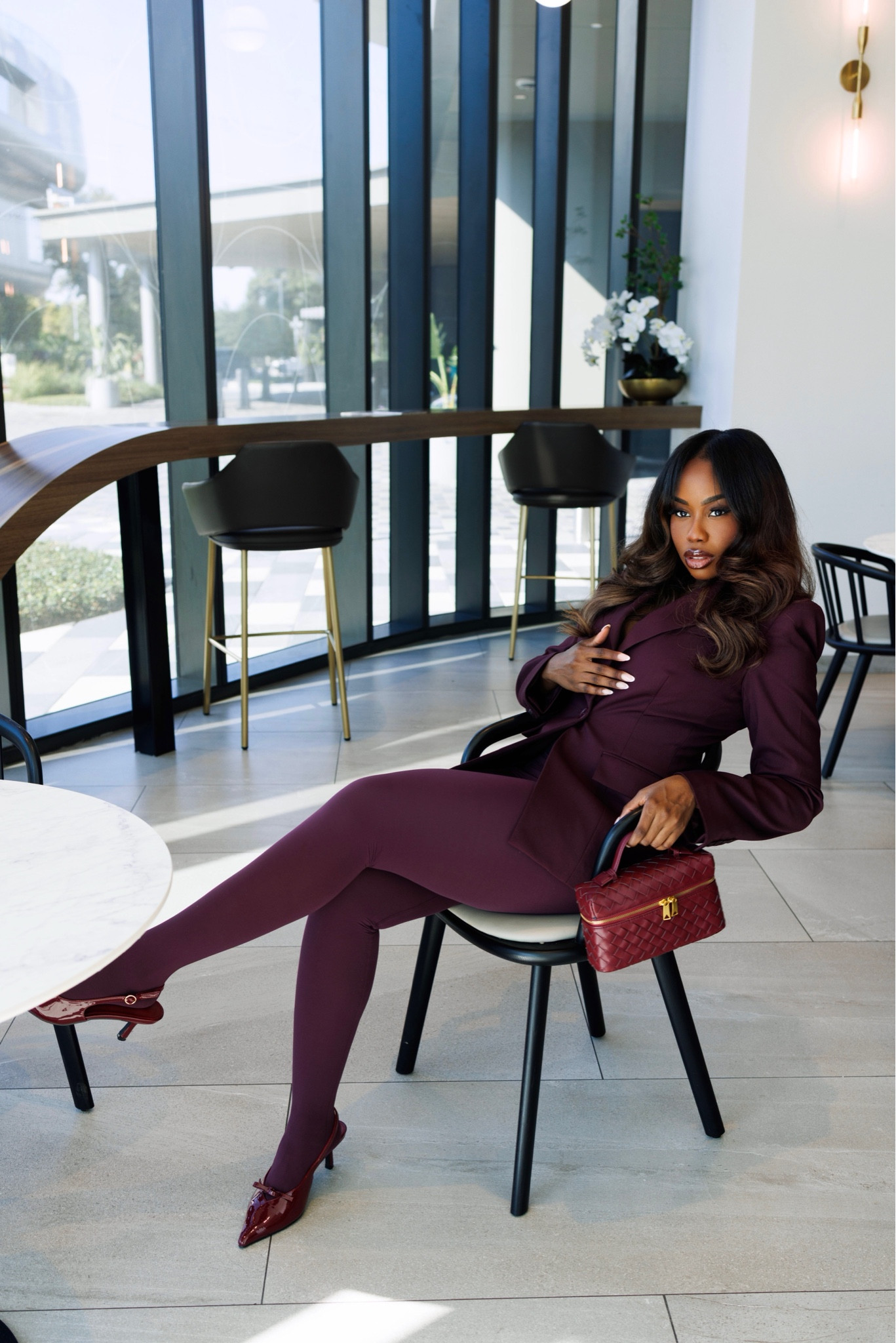 Women’s chic fall attire - set is Naked Wardrobe (on ShopMy). Bag and shoes linked here! #ootd #falloutfits #chicoutfits #blazeroutfit 

#LTKSeasonal #LTKStyleTip #LTKWorkwear