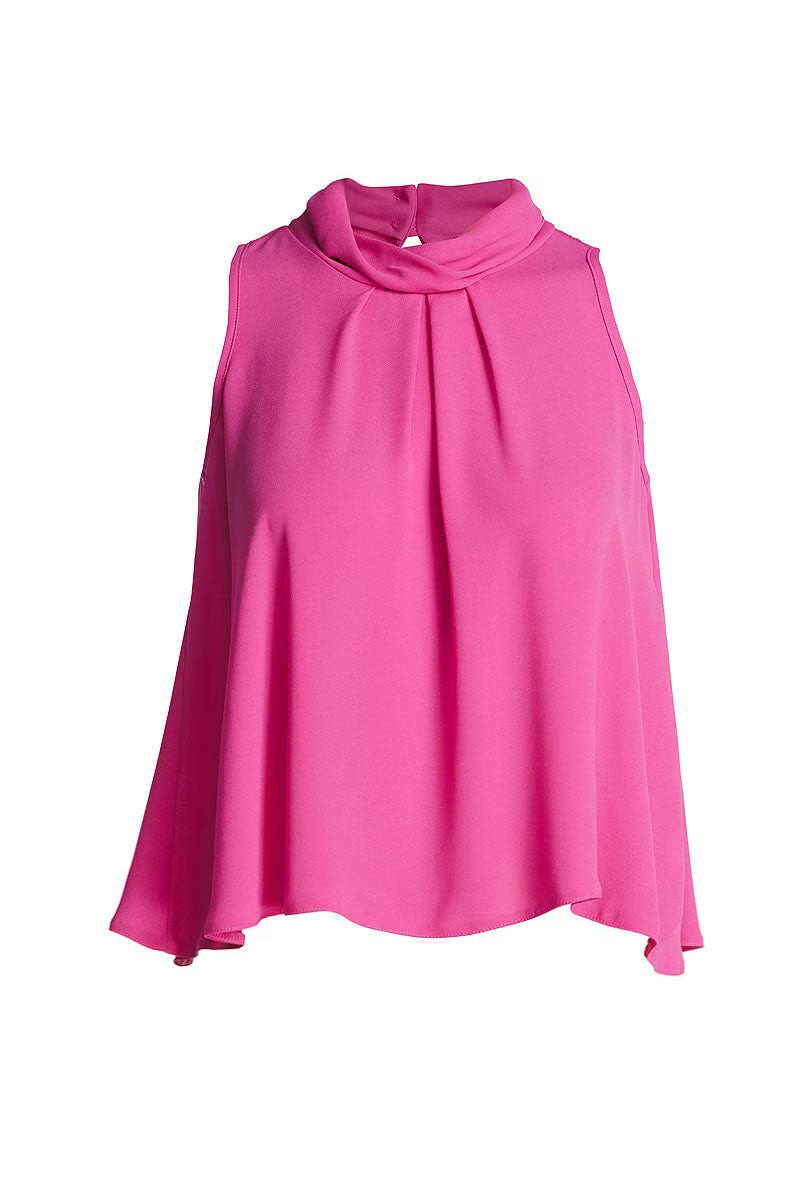 Sleeveless Top With Pleat Detail | Wolf & Badger