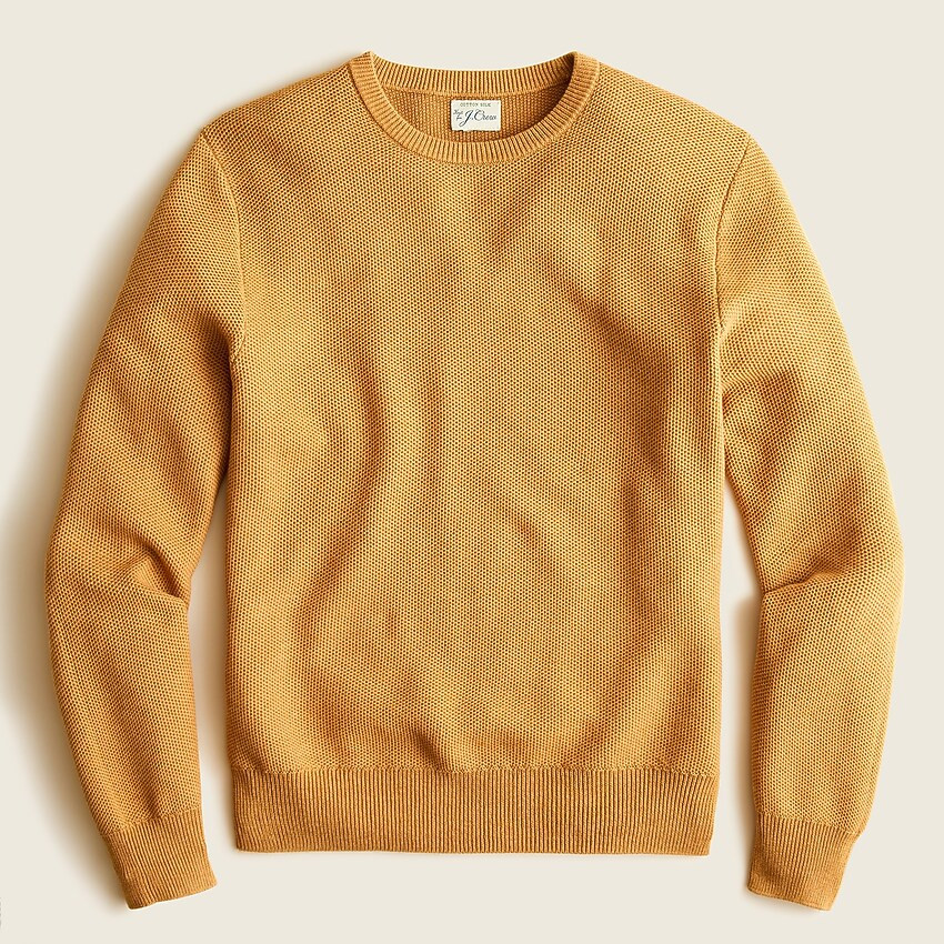 Cotton-silk pique sweater | J. Crew US