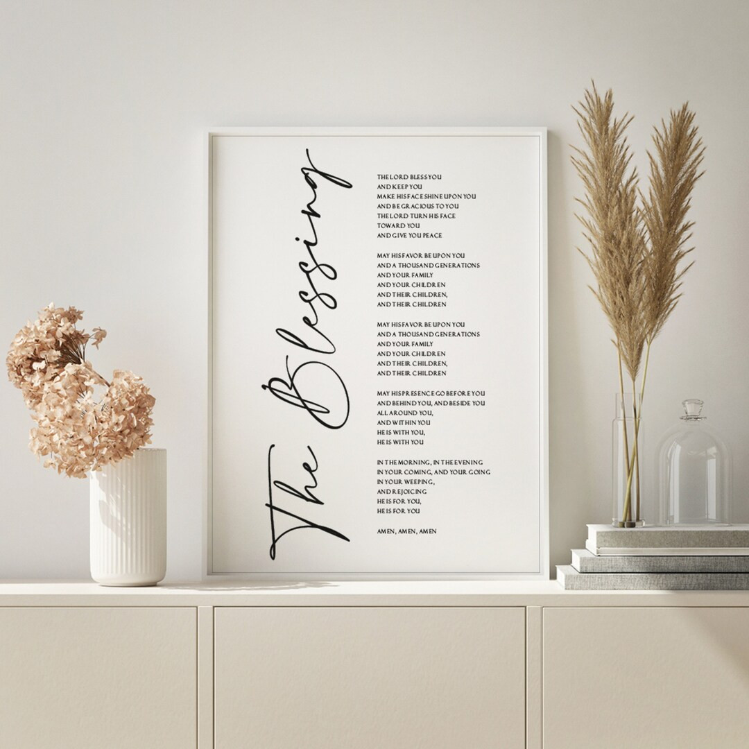 The Blessing Song Kari Jobe, May His Favor Be Upon You, Scripture Song Sign, Christian Wall Art, ... | Etsy (US)