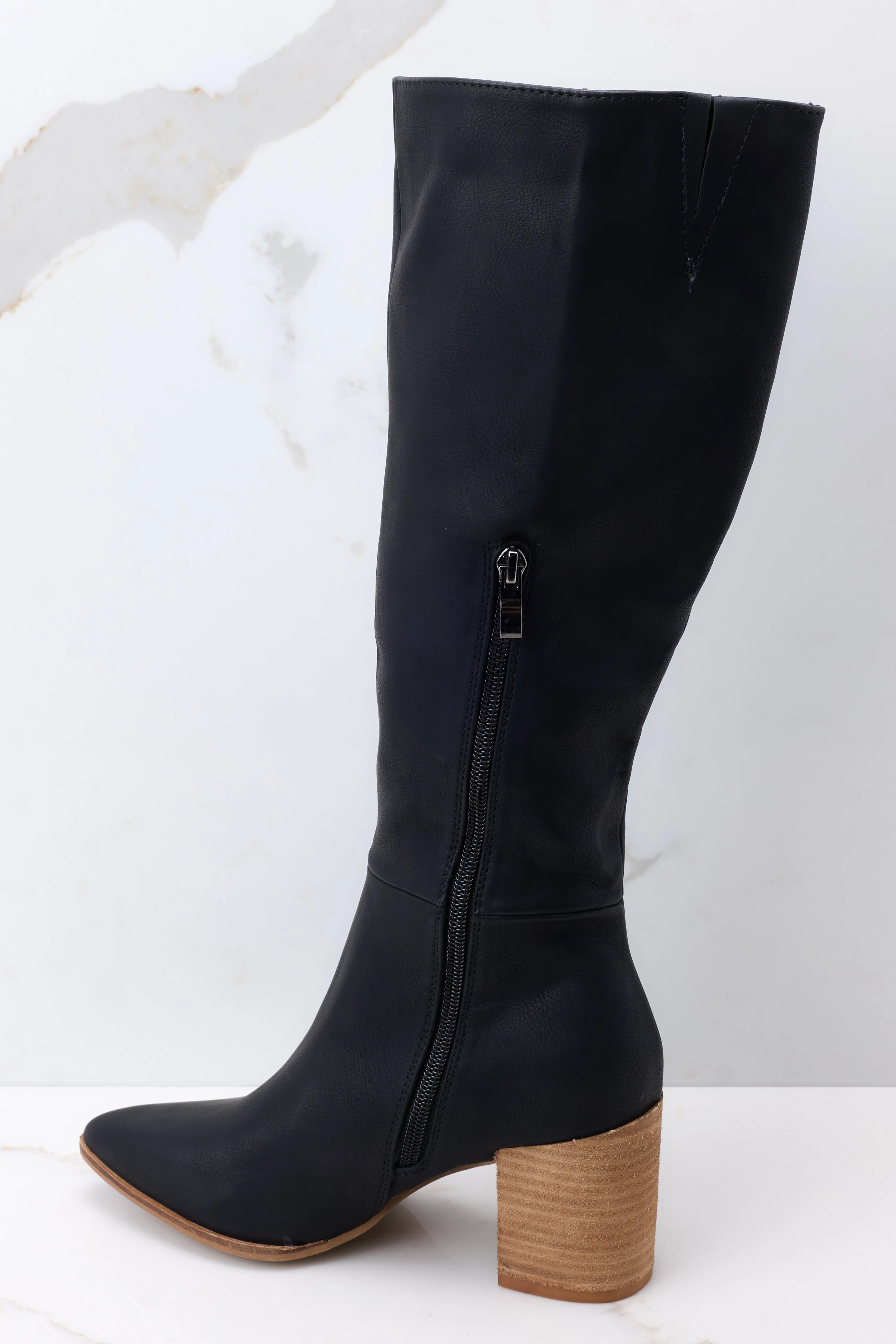 Go Get 'Em Black Boots | Red Dress 