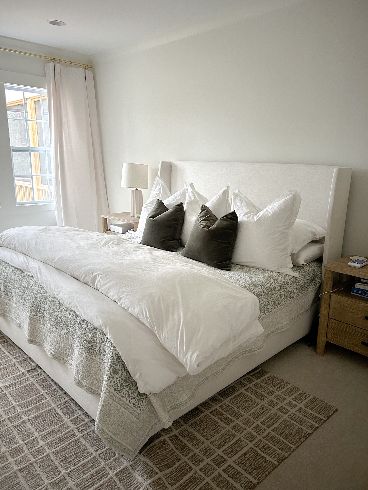 Spring bedding
King bedding
Cozy bedding
Primary bedroom
 Master bedroom
Bedroom refresh
Area rug
Fluffy duvet
Cozy duvet insert
Duvet cover
Nightstands
Area rug
Neutral bedroom
Green bedding 

#LTKMostLoved #LTKSeasonal #LTKhome