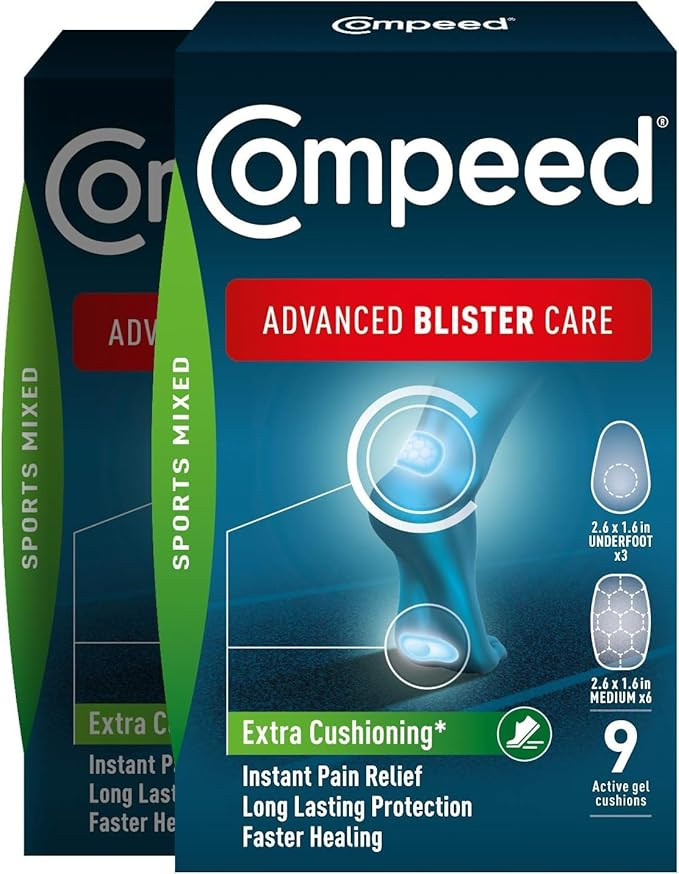 Compeed Advanced Blister Care Pads, Hydrocolloid Gel Cushions for Instant Pain Relief and Faster ... | Amazon (US)