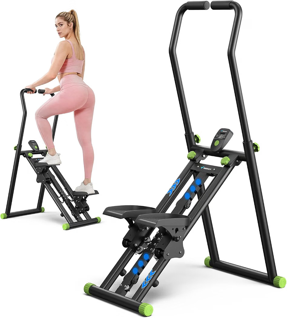 MERACH Stair Stepper with Adjustable Resistance, Foldable Stair Climber | Amazon (US)