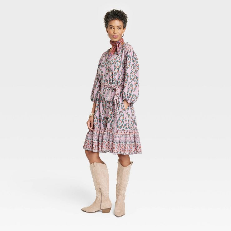 Women's 3/4 Sleeve A-Line Dress - Knox Rose™ | Target