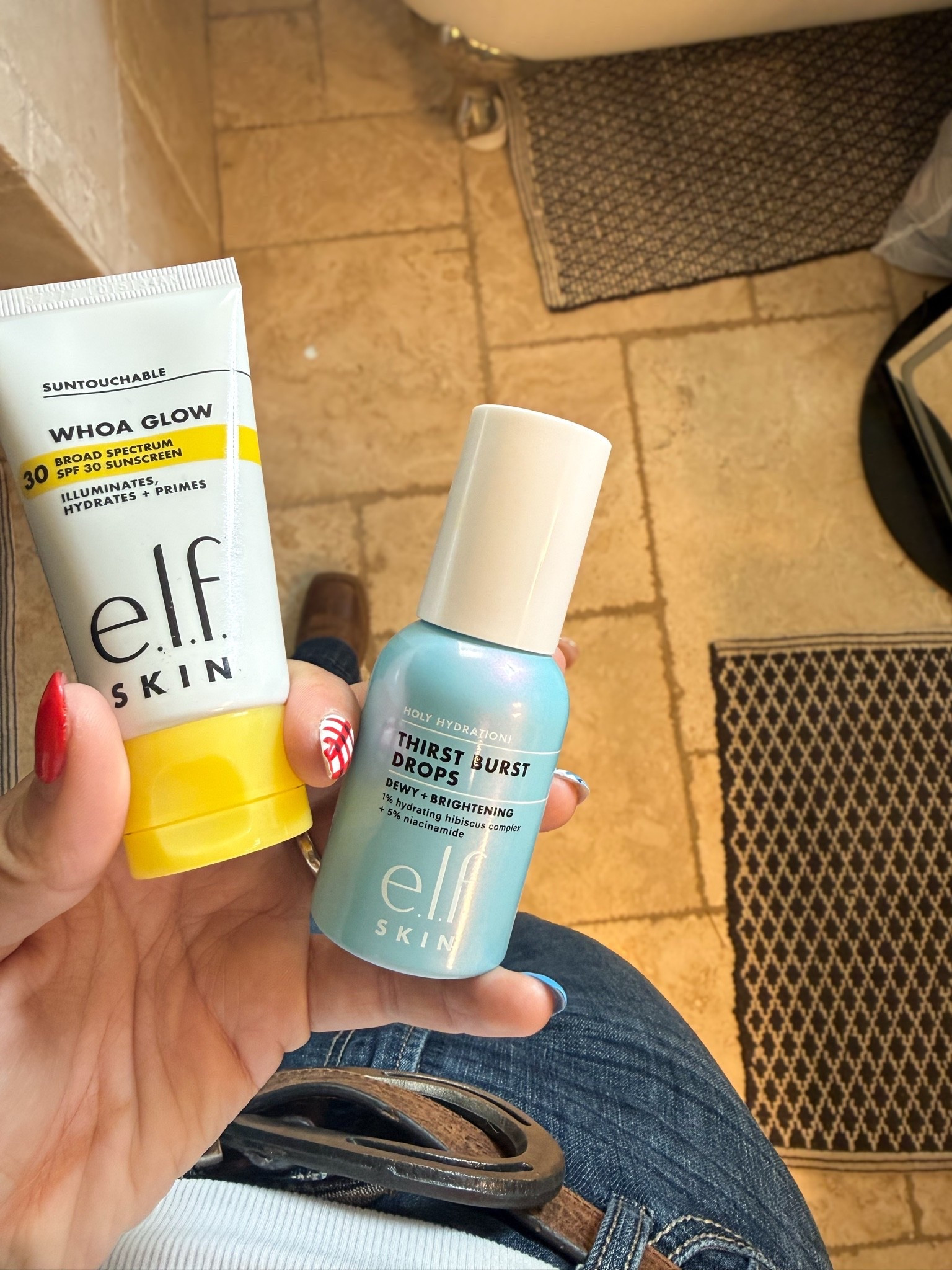 What keeps my skin hydrated & protected on these hot rodeo days 🤠 
#skincare #skinroutine #skinproducts