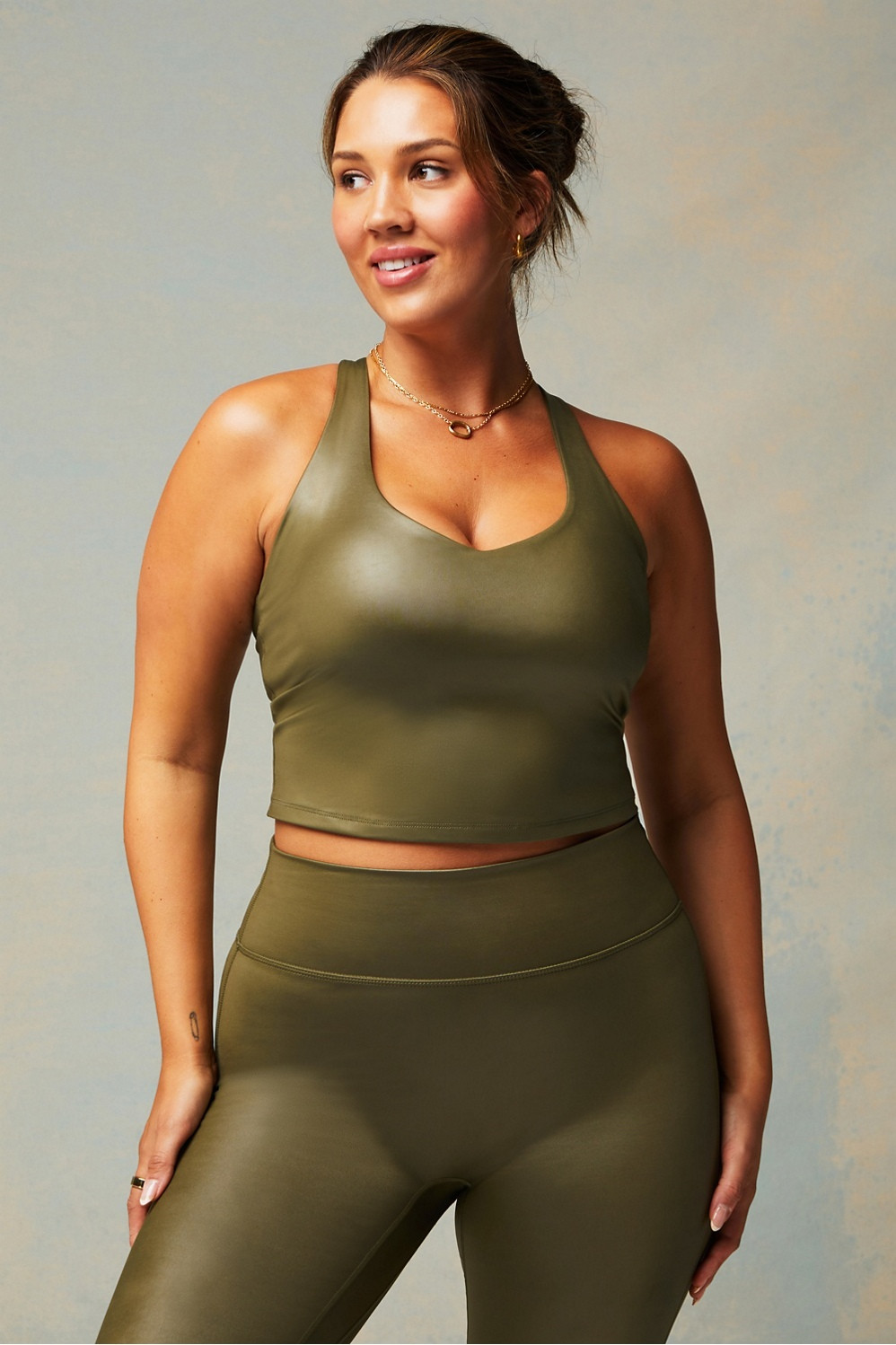 Anywhere Shine Built-In Bra Tank | Fabletics - North America
