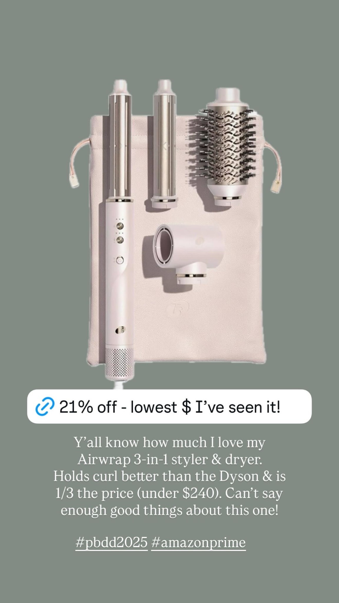 Amazon prime big deal days
Gift guide for her, gift ideas for her 
Airwrap three in one styler - hair dryer, curling iron, and round styling brush. 
Easy, quick bouncy curls, and quick drying time

#LTKGiftGuide #LTKTravel #LTKSeasonal