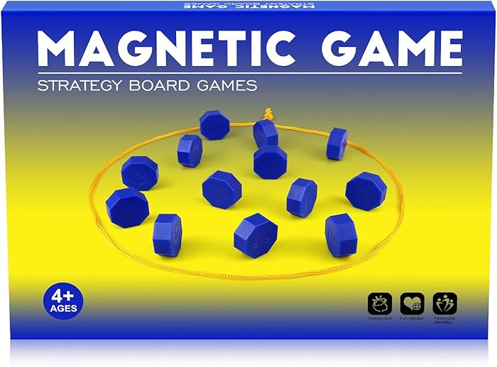 Magnetic Chess Game with Full-Size Stones, Magnet Game with String, for Family & Party & Travel &... | Amazon (US)
