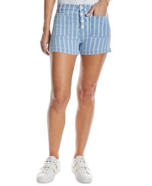 Oat Striped Jean Shorts | Macys (US)