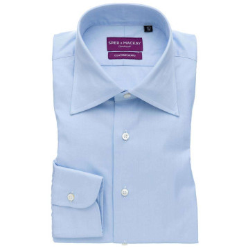 Sky Blue Fine Twill Dress Shirt | SPIER & MACKAY | SPIER & MACKAY