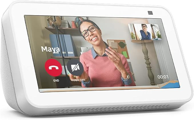 Echo Show 5 (2nd Gen, 2021 release) | Smart display with Alexa and 2 MP camera | Glacier White | Amazon (US)