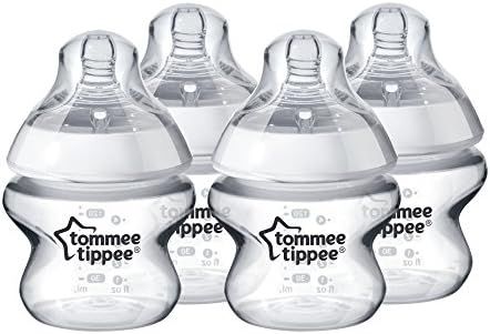Tommee Tippee Closer to Nature Baby Bottle, Anti-Colic, Breast-like Nipple, BPA-Free - Extra Slow... | Amazon (US)