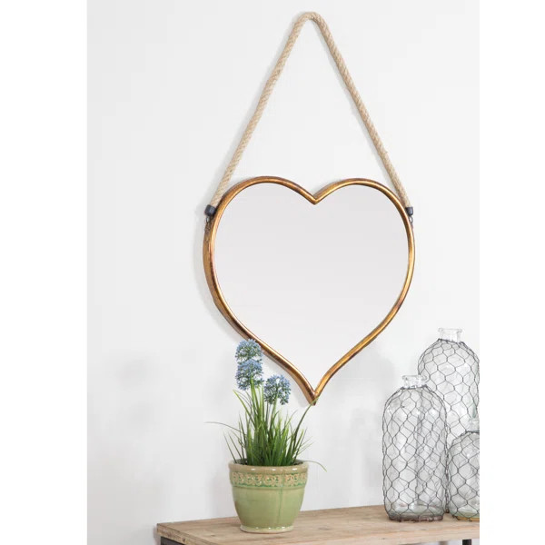 Luce Coastal Heart Wall Mirror | Wayfair North America