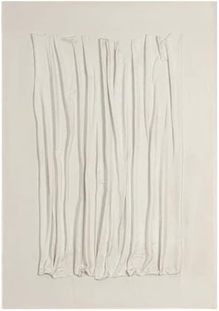 rowen homes Wren Framed Canvas Wall Art (90x60cm) - White Textured Abstract Lines Wall Decor - Mo... | Amazon (UK)
