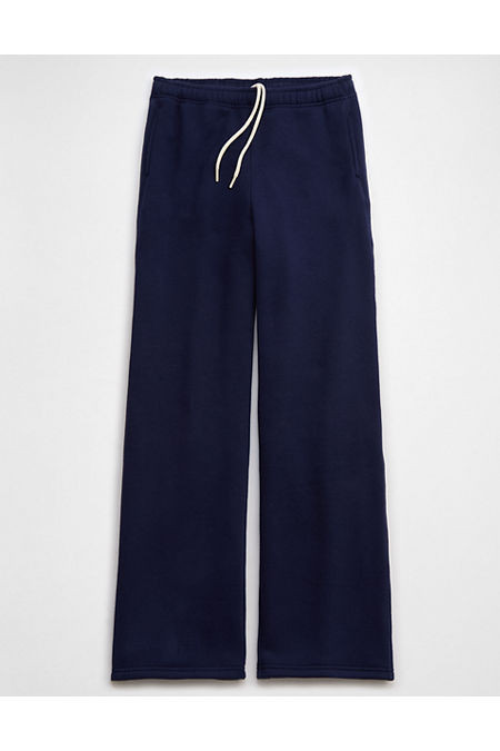 OFFLINE By Aerie Cloud Fleece Trouser Women's Royal Navy XL Short | American Eagle Outfitters (US & CA)