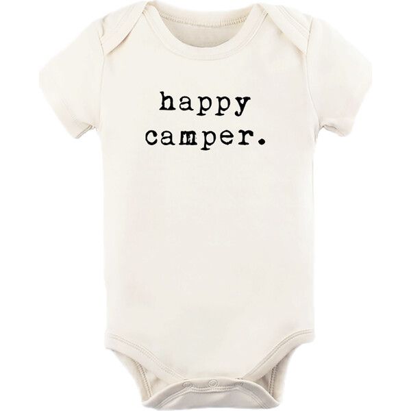 Happy Camper Short Sleeve Onesie, Black - Tenth and Pine Rompers | Maisonette | Maisonette
