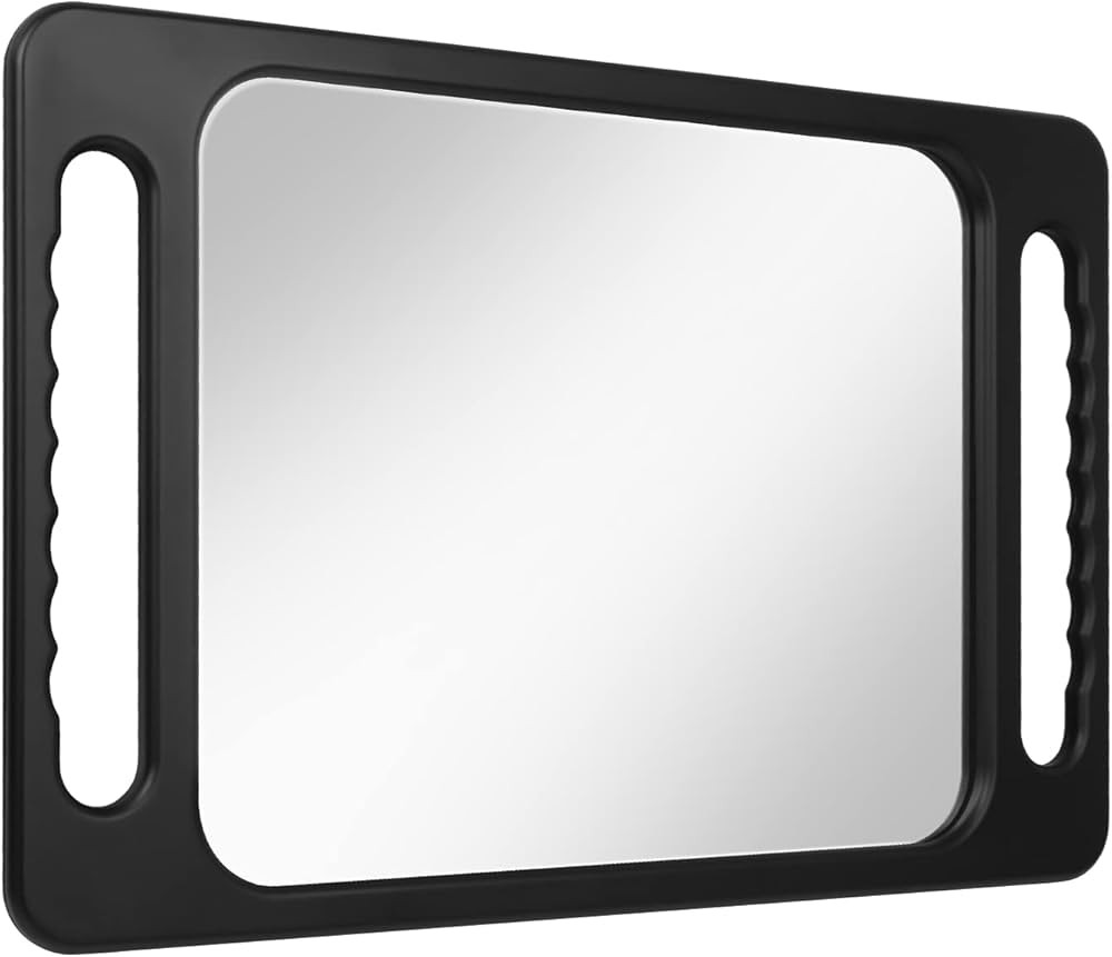 Drop-Proof Hand Mirror with Double Handle, Large Rectangular Hand held Mirror -(16"x10") Largehan... | Amazon (US)