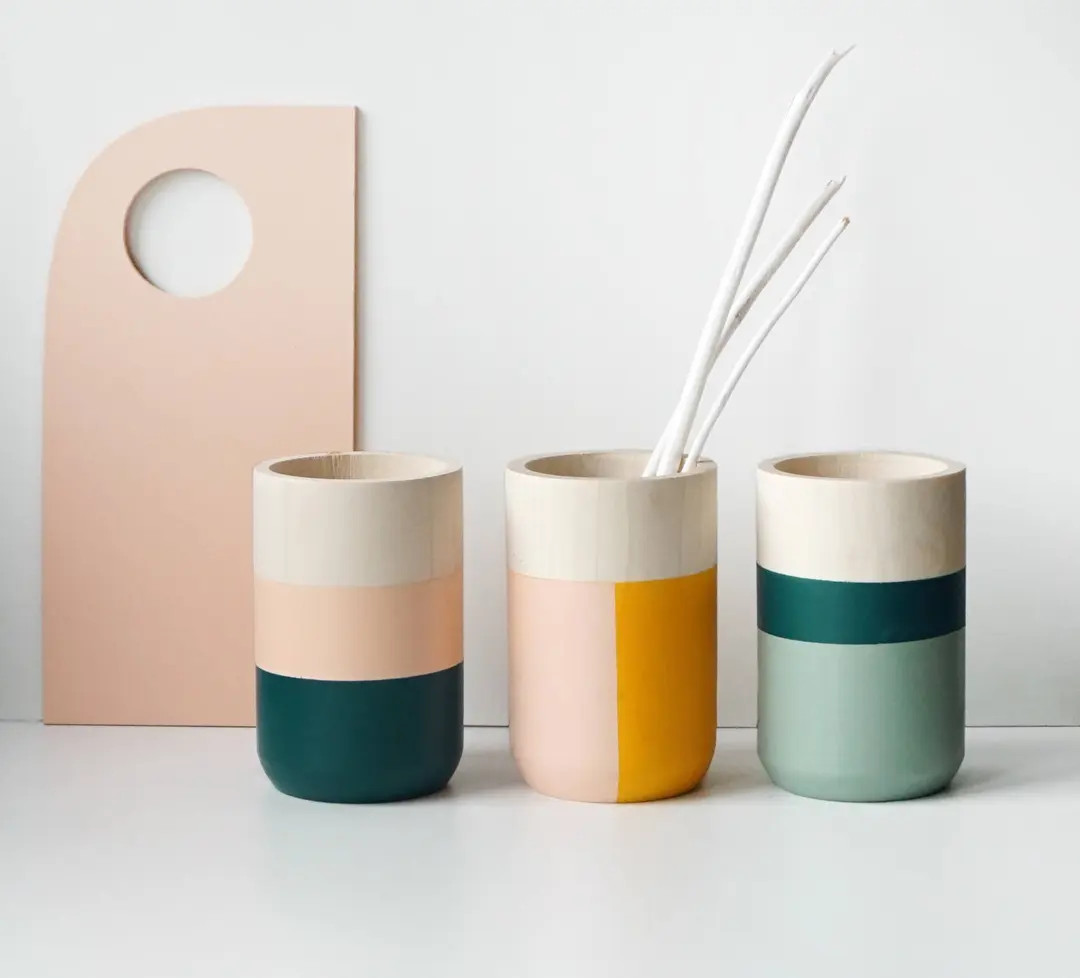 Wazony Drewniane Wystrój Domu Zestaw 3 Sztuk Na Kwiaty I - Etsy | Etsy (US)