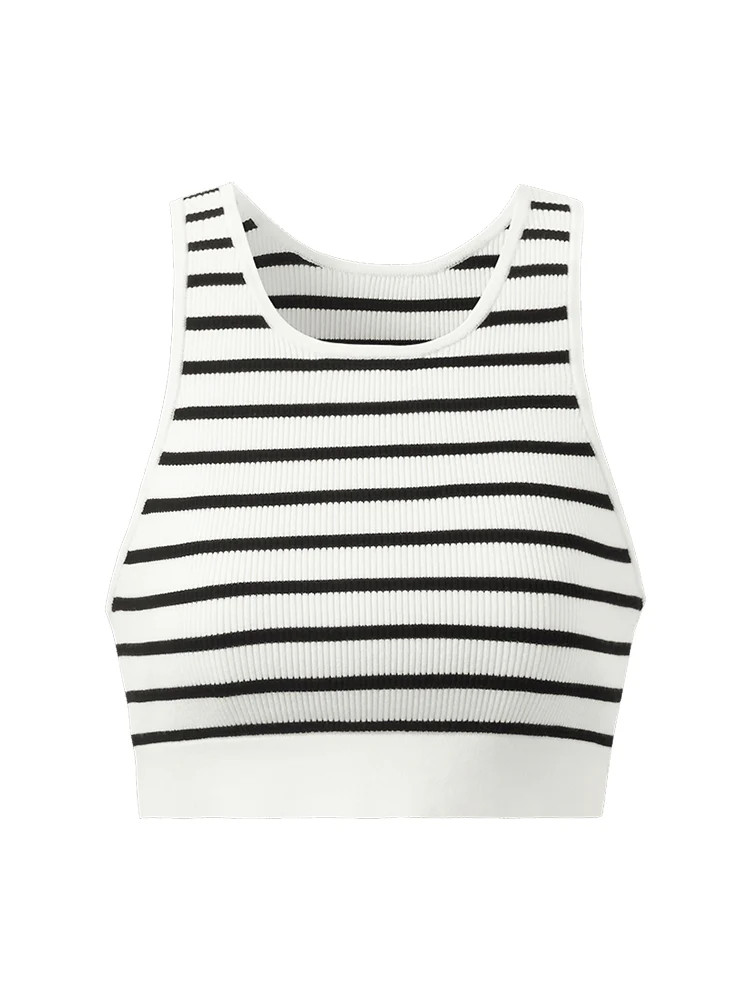 Striped Women Crop Tank Top | GOELIA