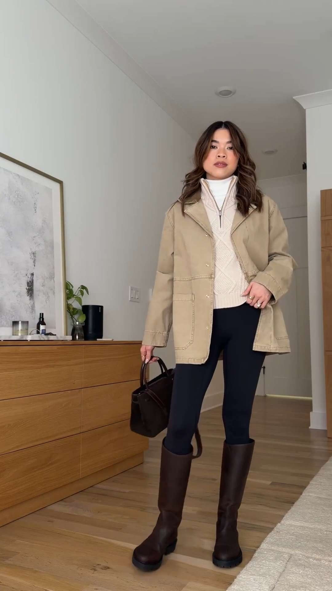 Sizing info: Long sleeve size XS, sweater size small, legging size 2 with 25” inseam, jacket XS! 
petite fashion, get dressed with me, outfit inspiration, ootd, nashville outfit, Nashville influencer, petite style, vacation style, casual outfits, mom style, petite pants, winter dress, winter outfit, winter pants, winter outfit inpso, winter outfit idea, winter top, winter style, winter sweater, cozy sweater, cold weather sweater, cold weather outfit, winter bag, winter purse, jacket, winter jacket, winter coat, barn jacket, warm coat, leggings, lululemon leggings, 
 

 

#LTKootd #LTKmomlife #LTKPetite