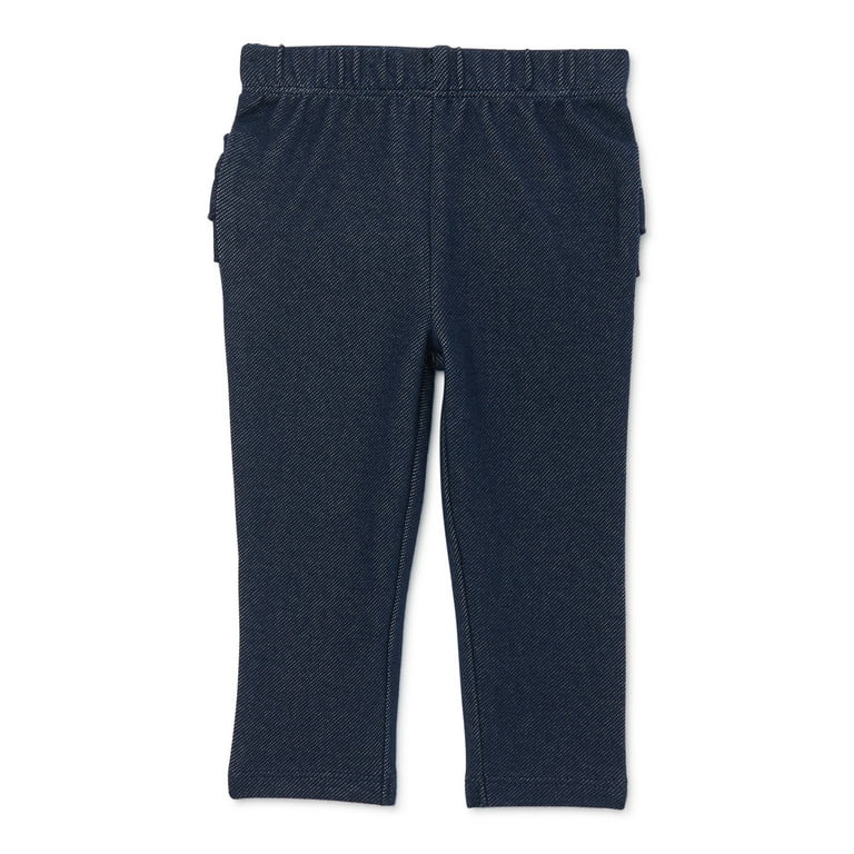 Garanimals Baby Girl Solid Leggings with Ruffles, Sizes 0/3M -24M - Walmart.com | Walmart (US)
