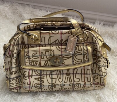 coach handbag Graffiti bowling style vintage look rare | eBay US