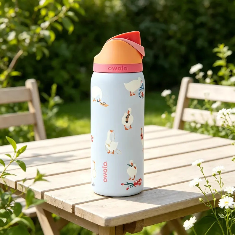 Owala Silly Goose Freesip 32oz Water Bottle , Insulated Stainless Steel Water Bottle Birthday & C... | Etsy (Global)