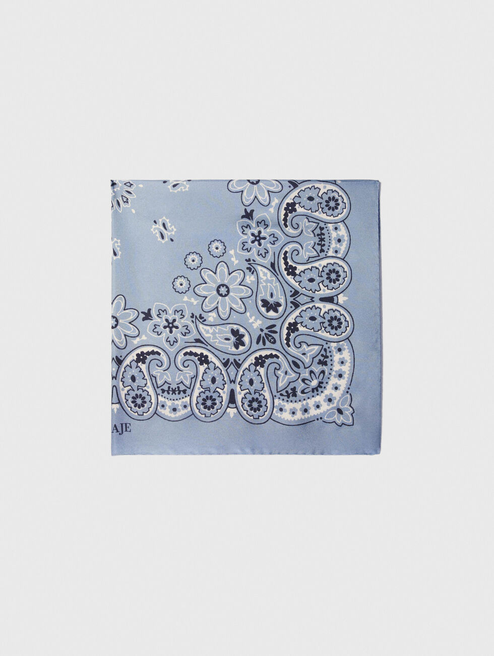 Bandana print scarf Blue for Women | Maje | Maje US