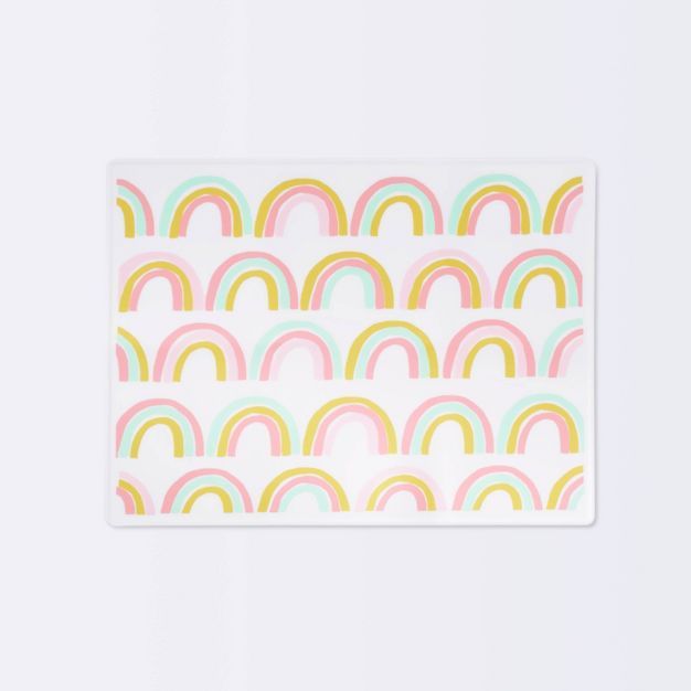 Silicone Place Mat with Decal-Rainbow Silk Screen - Cloud Island™ | Target