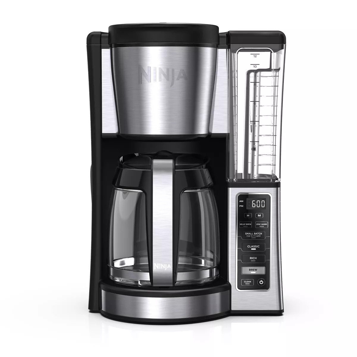Ninja 12 Cup Programmable Brewer - CE251: Stainless Steel Drip Coffee Maker, 1100W, Glass Carafe,... | Target