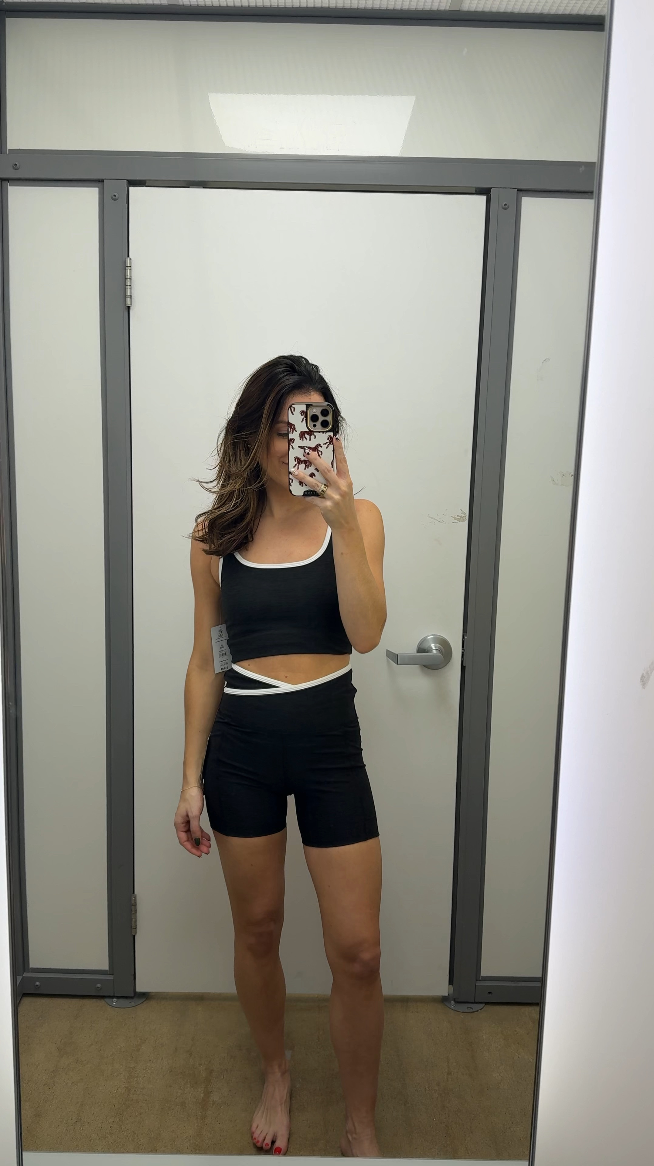 Walmart active wear that’s $10 per piece and such good quality!! Buttery soft material. Size down in the bike shorts! 

#LTKActive