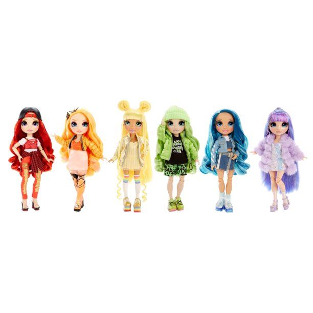 Rainbow High Original Fashion Doll 6-Pack , Violet, Ruby, Sunny, Skyler, Poppy and Jade, 11-inch ... | Walmart (US)