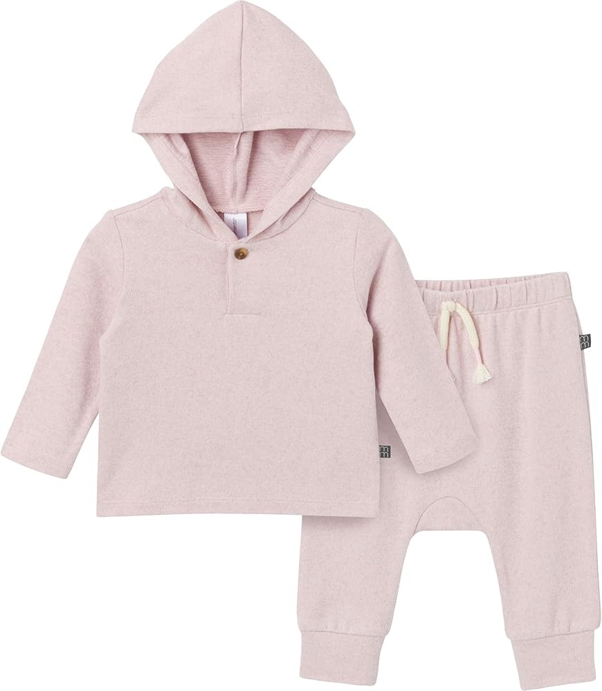 Modern Moments by Gerber Baby Hooded Hacci Top and Pant Set | Amazon (US)