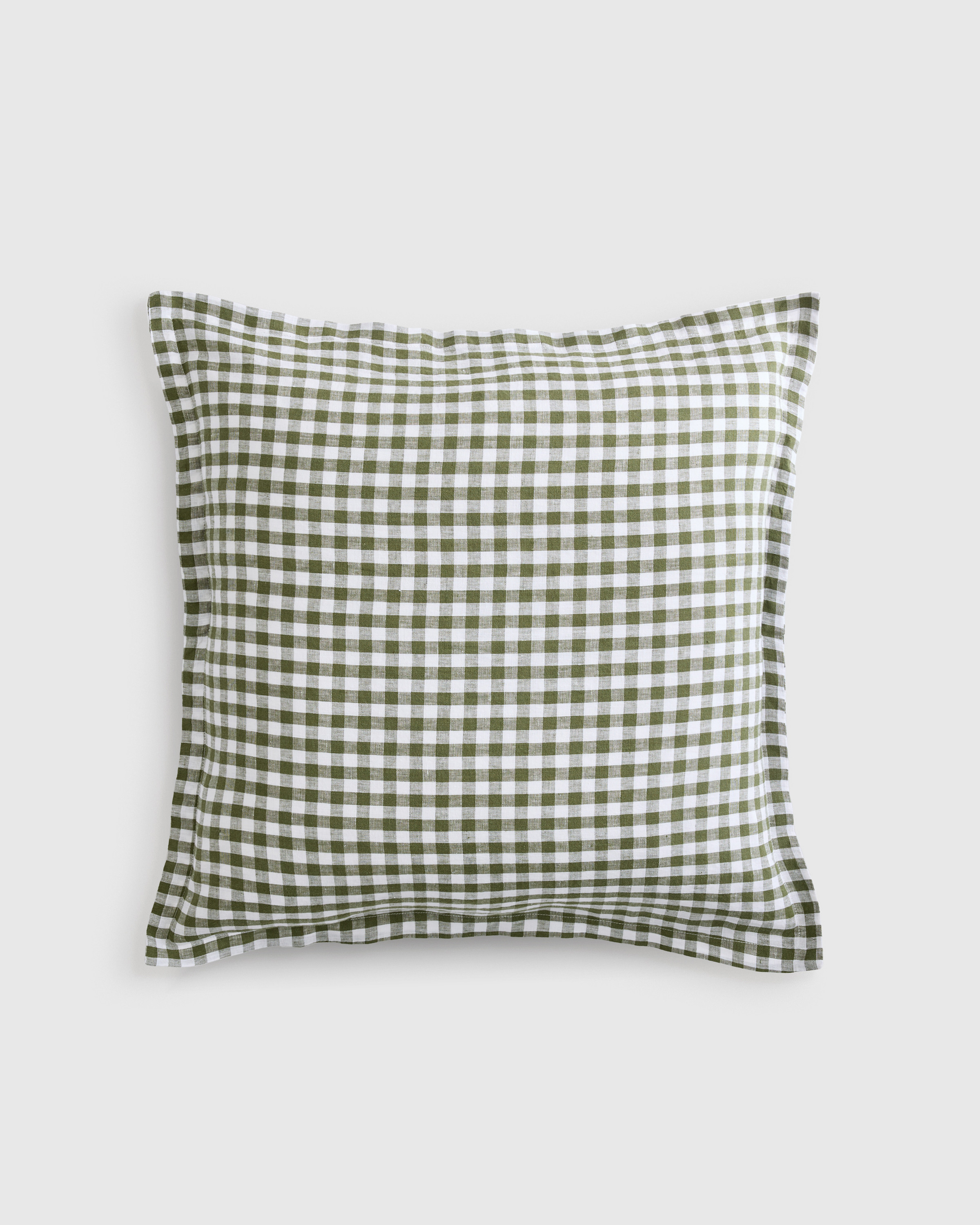 European Linen Gingham Euro Sham | Quince