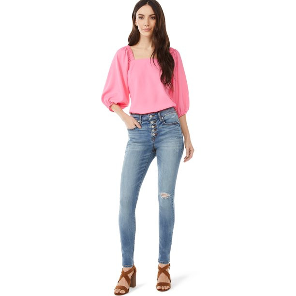 Scoop Women's Balloon Sleeve Top | Walmart (US)