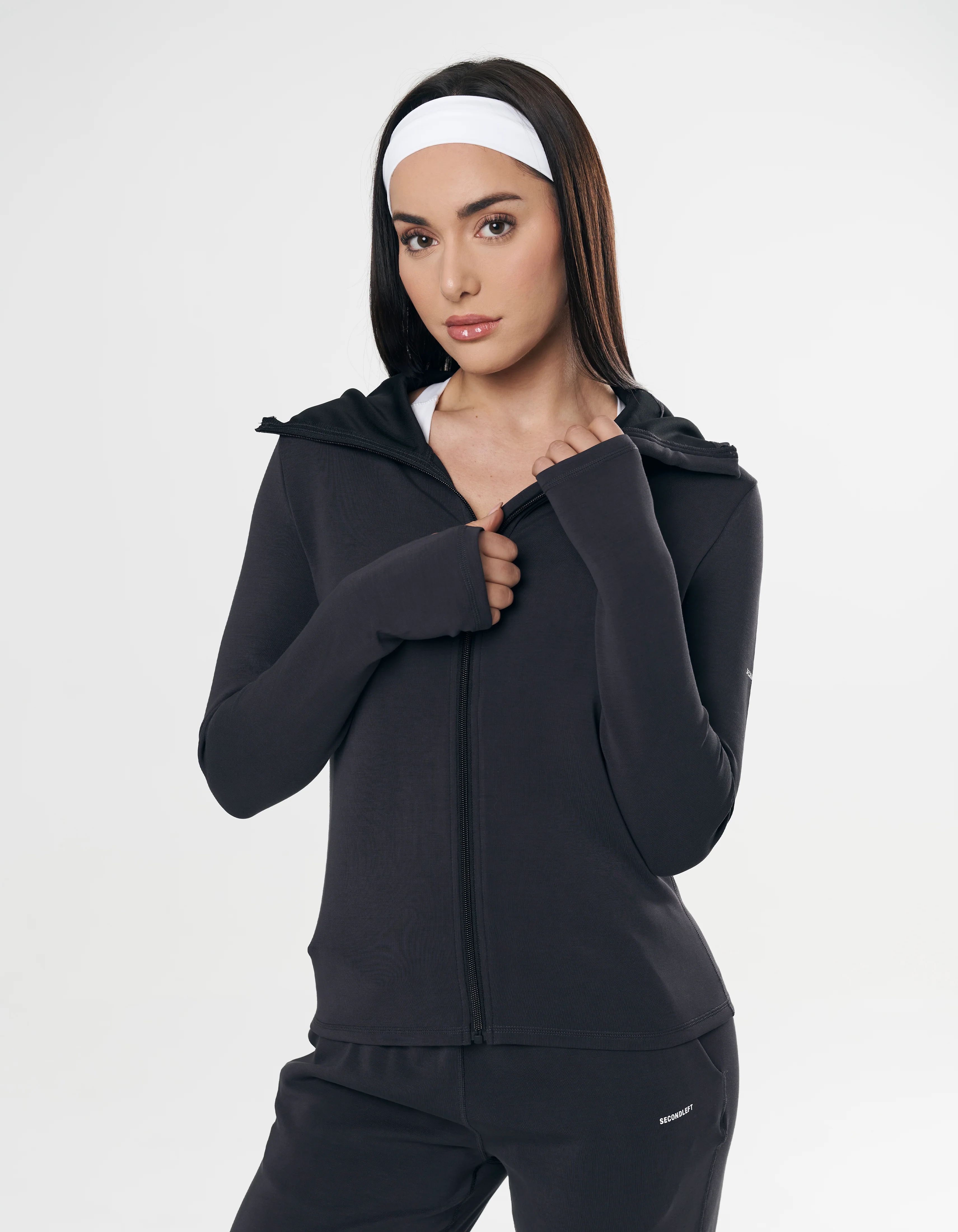 Peaches Zip Hoodie | SECONDLEFT