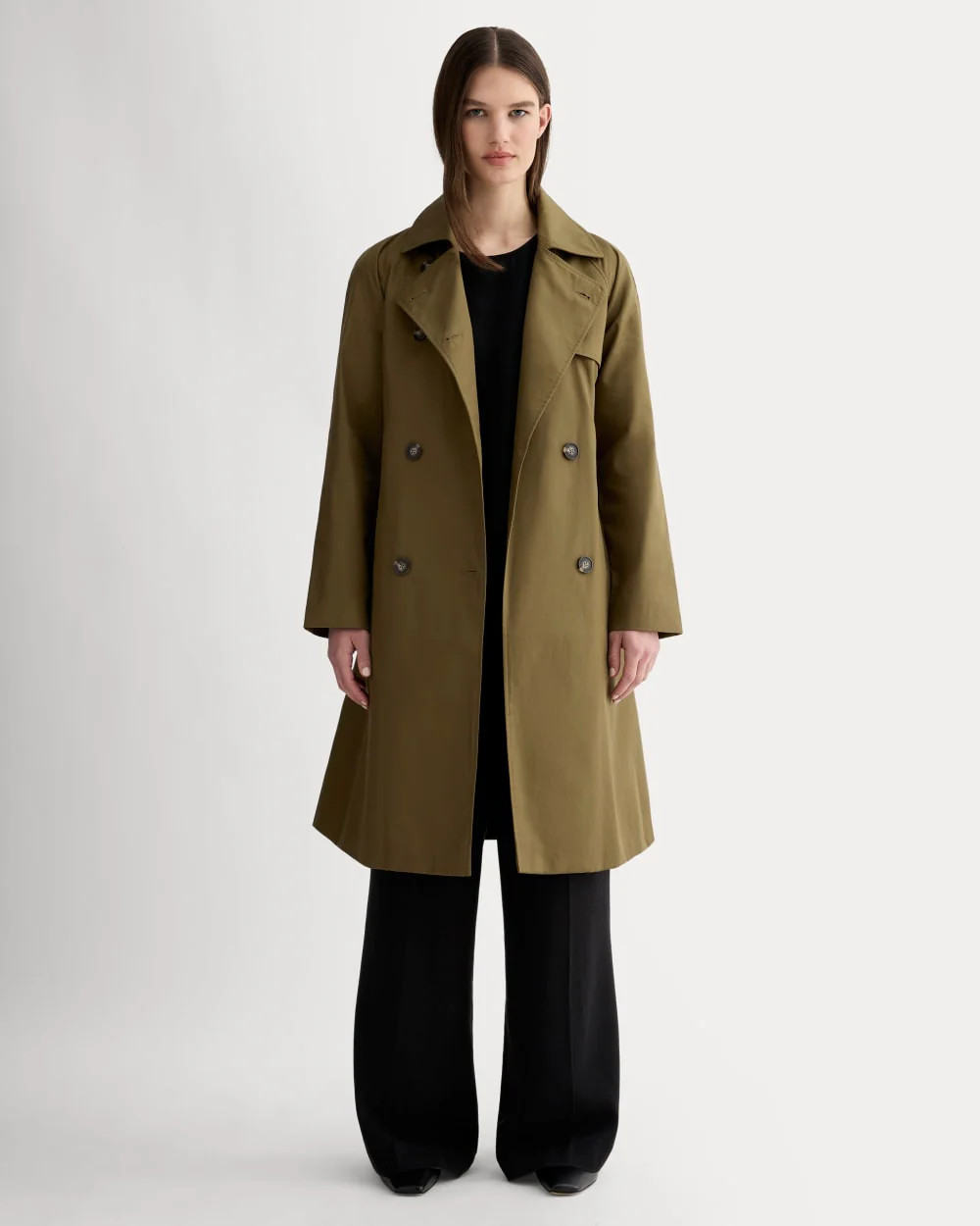 Women's Modern Trench Coat by Everlane in Olive, Size XXS | Everlane