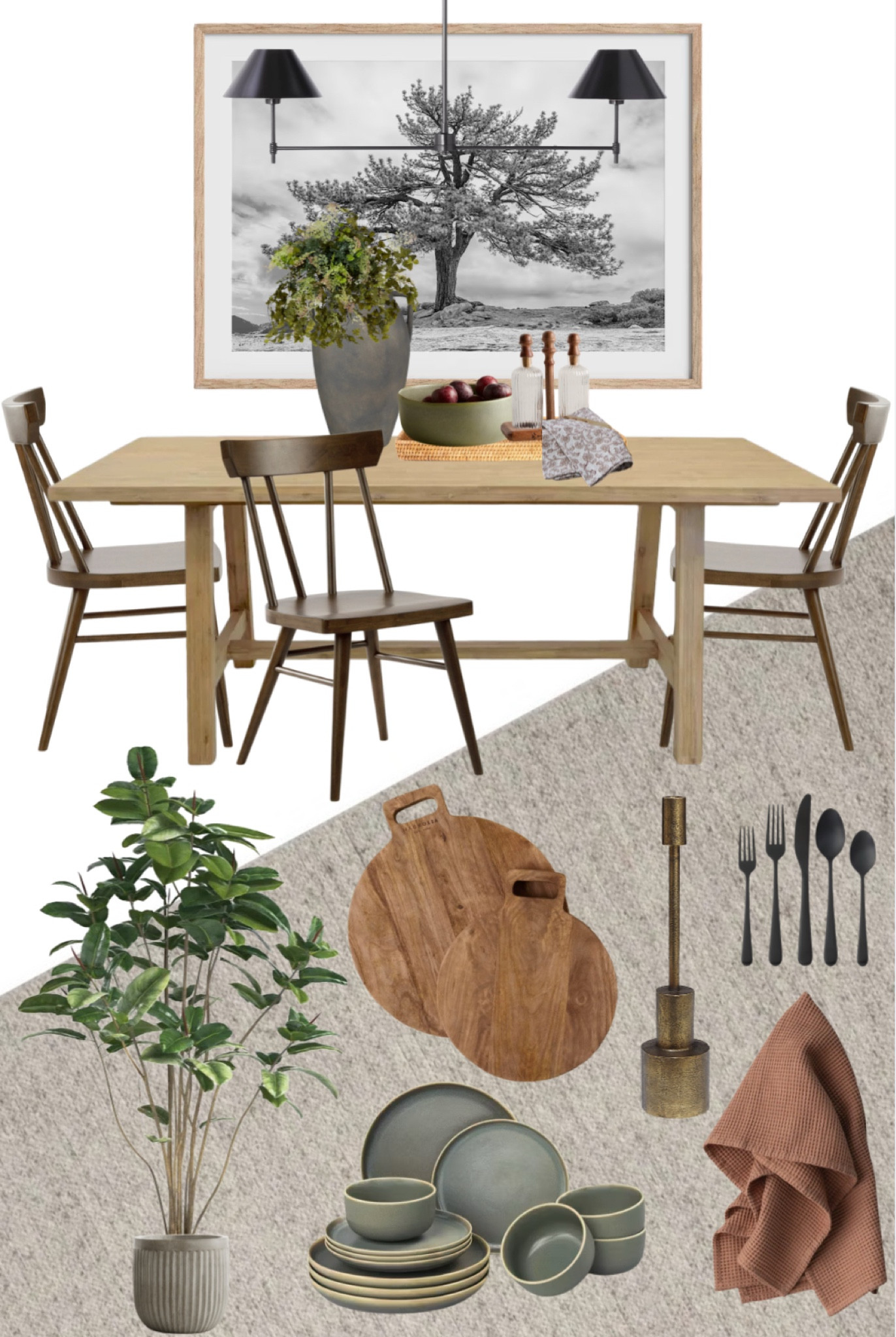 A classic take on dining room decor 🤎

#LTKHome #LTKFamily #LTKStyleTip