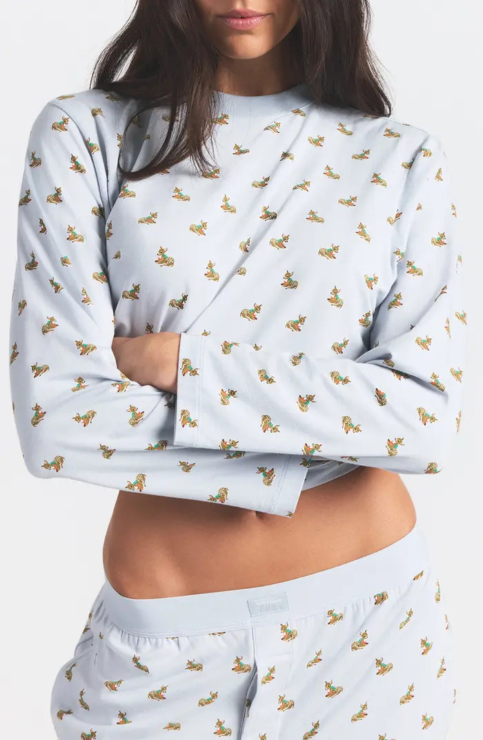 Boyfriend Long Sleeve T-Shirt & Loose Pants Pajamas | Nordstrom