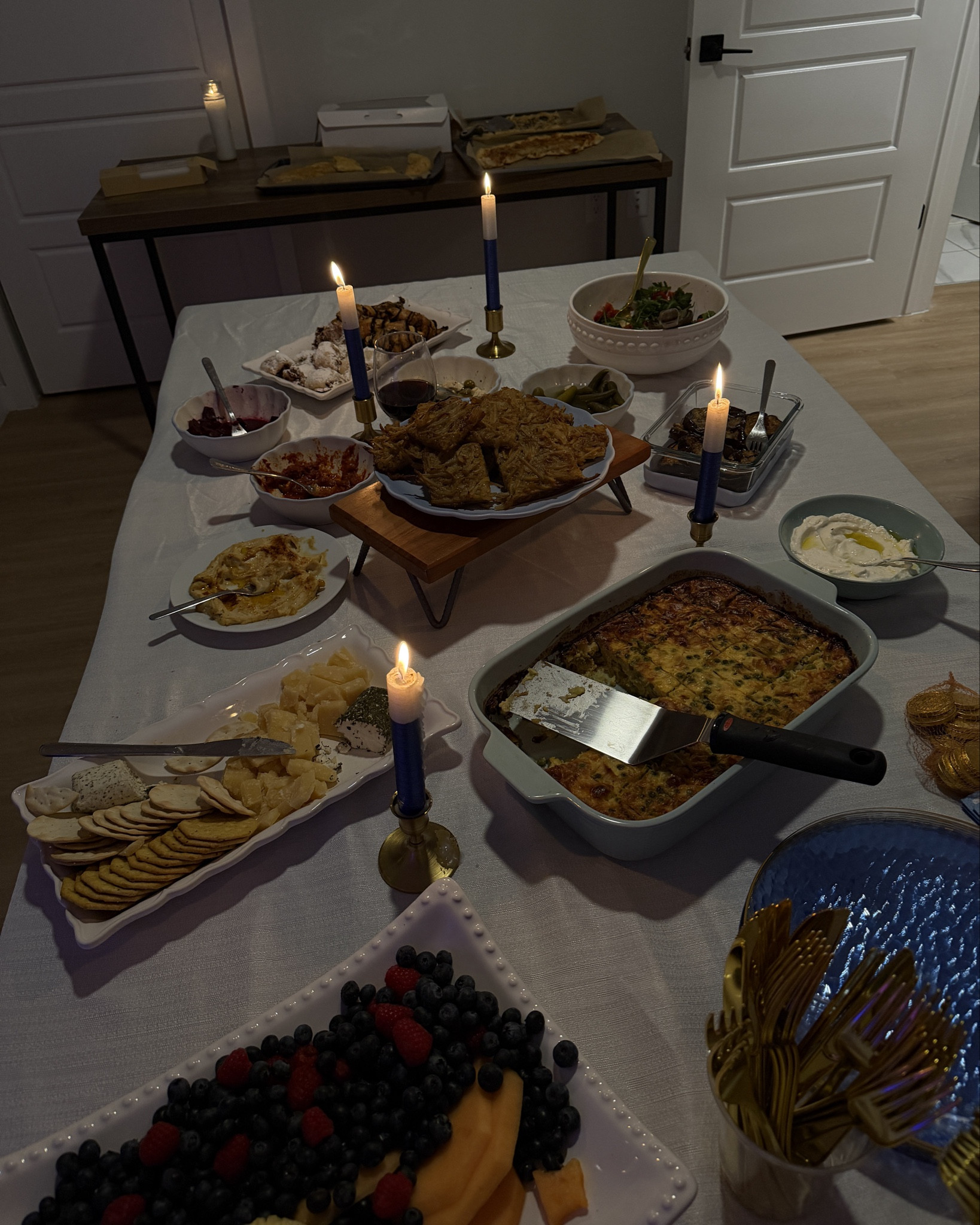 Hosting a dinner party for the holiday season. It was a Hanukkah party but you can also host a theme party with white, blue and gold. 

Elegant plastic plates, forks, spoons, silverware — holiday, hosting a party, Jewish holidays, Passover, events, dinner party 

#hosting #hostingparty #jewishholidays #jewish #party #serving #dinnerparty #dinnerr

#LTKHome #LTKSeasonal