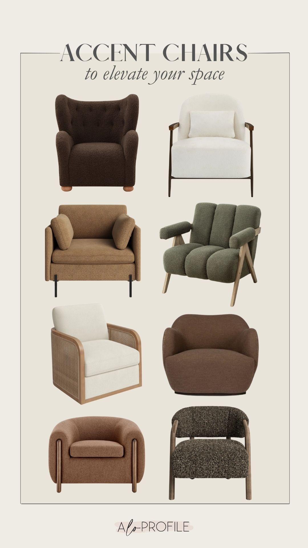 Living Room Furniture: Accent Chairs via Wayfair // living room furniture, accent stool, home decor, spring decor, spring home decor, living room decor, bedroom decor, accent decor, neutral home decor, bedroom decor